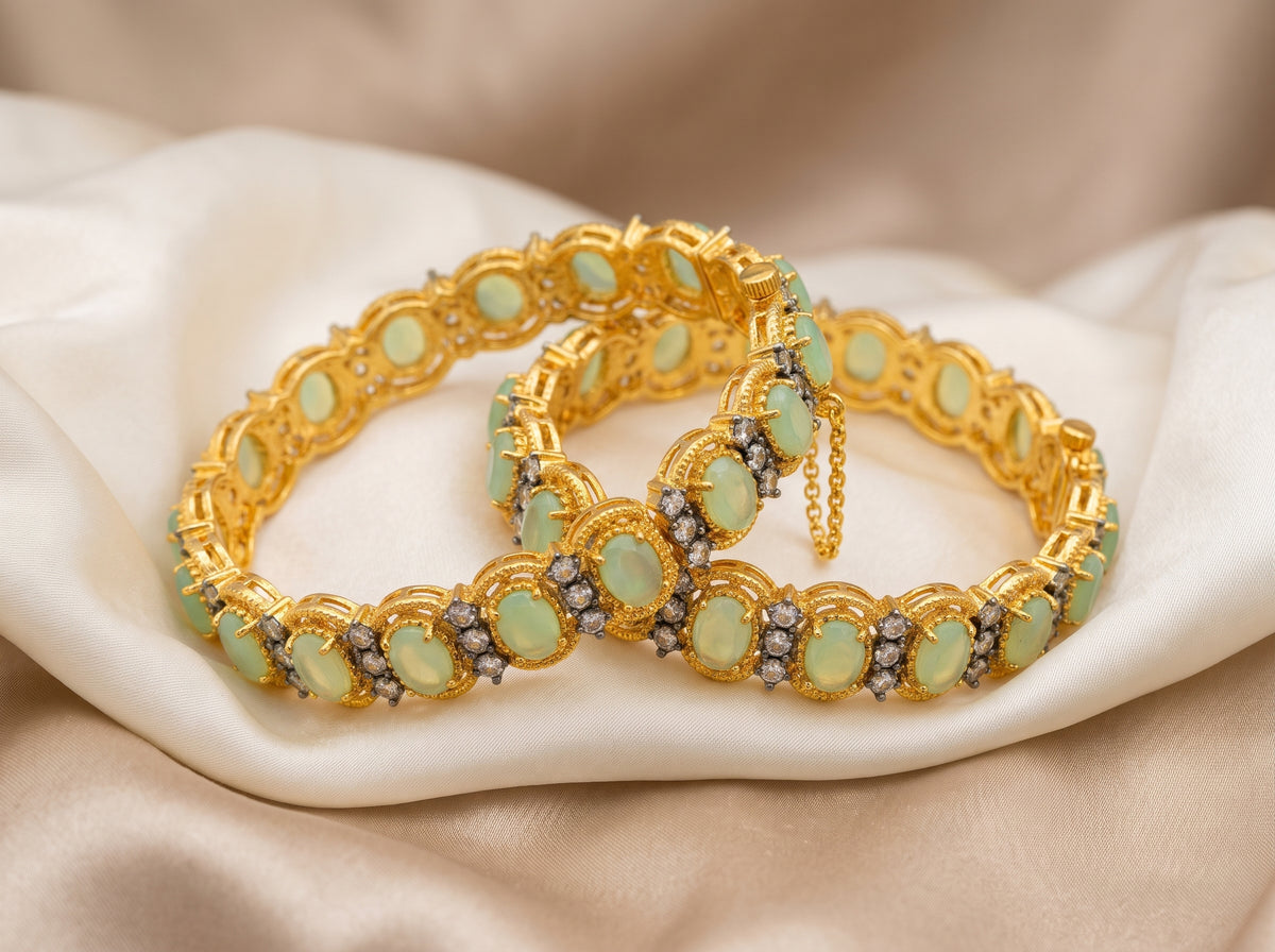 Aura Heritage Gold Plated Bangles