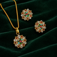 Royal Floral Pendant Jewellery Set