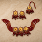 Elegant Floral Choker Jewellery Set