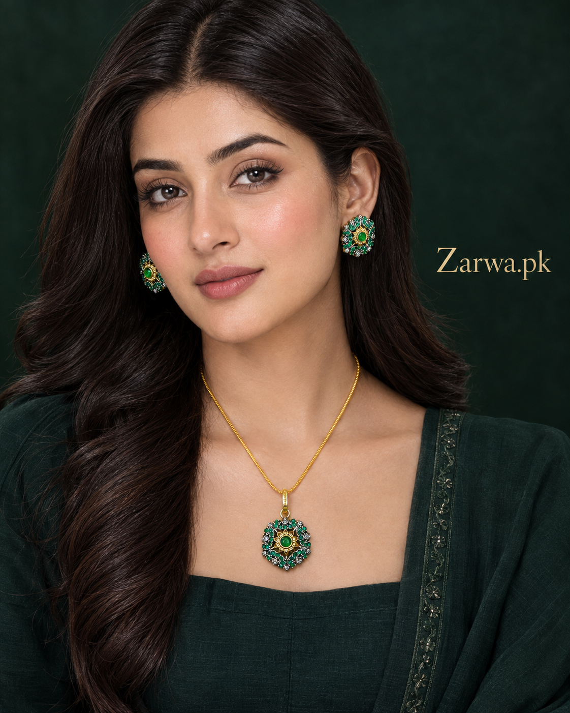 Royal Floral Crystal Jewelry Set