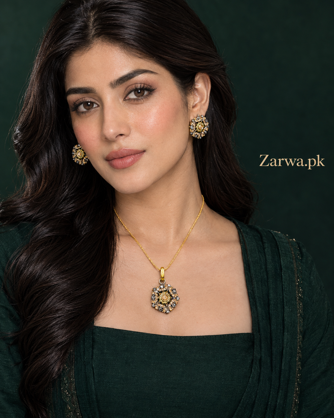 Royal Floral Crystal Jewelry Set