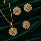 Royal Floral Pendant Jewellery Set