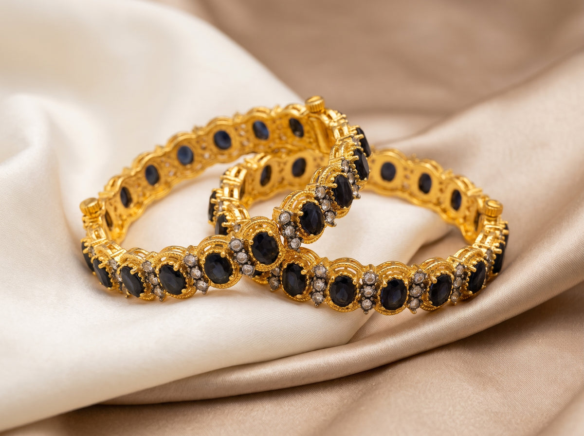 Aura Heritage Gold Plated Bangles
