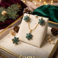 Micro-Stone 3-Piece Gold Plated Pendant Set with Ring