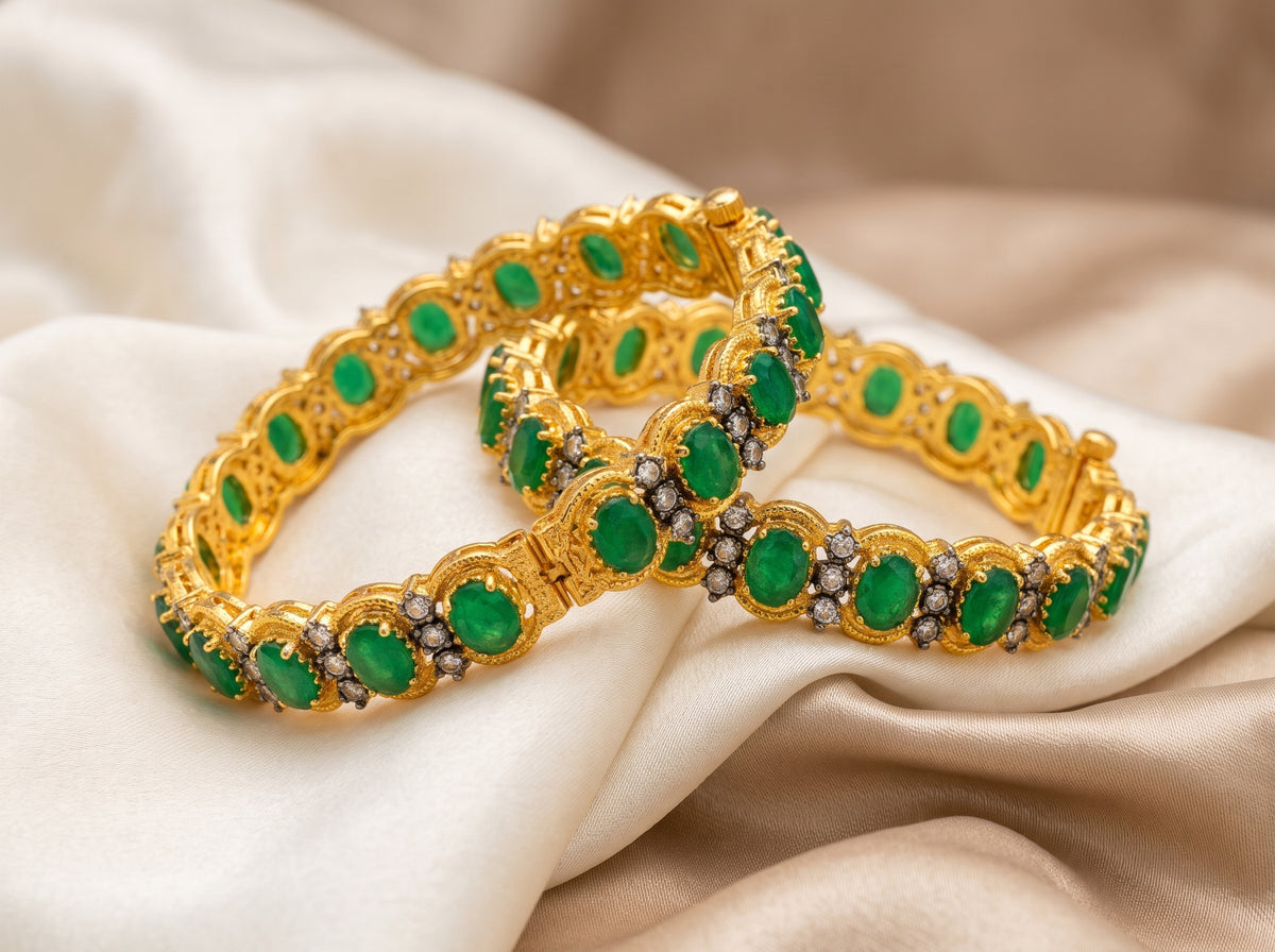 Aura Heritage Gold Plated Bangles