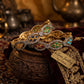 Royal Gold Plated Marquise Gemstone Bangles