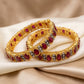 Aura Heritage Gold Plated Bangles