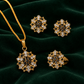 Royal Floral Pendant Jewellery Set