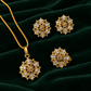 Royal Floral Pendant Jewellery Set