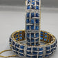 Multicolor Gemstone & Diamond-Style Pavé Luxury Bangle