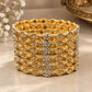 Royal Multicolor Stone Gold-Plated Bangle Set – Floral Traditional Bangles