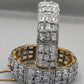 Multicolor Gemstone & Diamond-Style Pavé Luxury Bangle