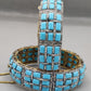 Multicolor Gemstone & Diamond-Style Pavé Luxury Bangle