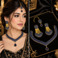 Luxury Gemstone Necklace Set with Earrings & Maang Bindiya