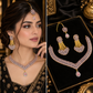 Luxury Gemstone Necklace Set with Earrings & Maang Bindiya